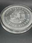 5 oz.  Silver Round Aztec Calendar