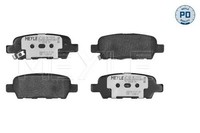 Meyle 025 238 7114/PD Bremsbelagsatz, Scheibenbremse FüR Infiniti Renault