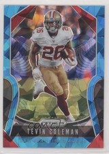 2019 Panini Prizm Blue Ice Prizm 52/99 Tevin Coleman #253 z7h