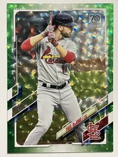 2021 Topps Series 1 PAUL DEJONG Green Foil Speckle 158/499 Cardinals #102