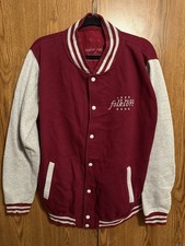 Taylor Swift Folklore Varsity Letterman Jacket Maroon Gray XL Official Merch New