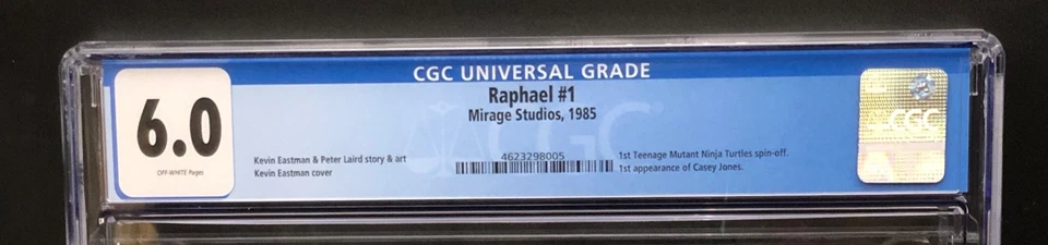 Raphael #1 1st Printing CGC 6.0 1985 Teenage Mutant Ninja Turtles - Wraparound - Image 3 of 3