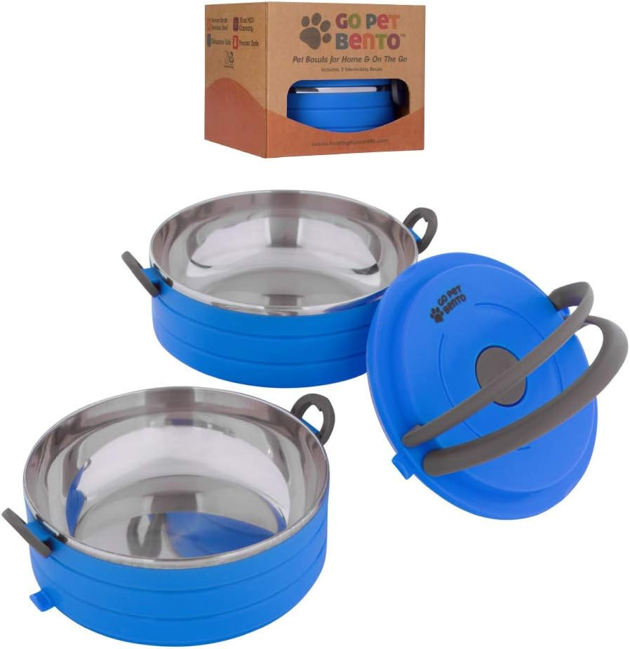 Travel Pet Bento Bowls - Human-Grade Stainless Steel & Bpa-Free, Leak-Proof Wate