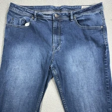 Buffalo David Bitton Jeans Mens 40x30 Blue Jackson-X Slim Straight Stretch Denim