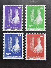 TIMBRE FRANCE NOUVELLE CALEDONIE OISEAUX LE CAGOU N°1074/1077 NEUF ** LUXE MNH