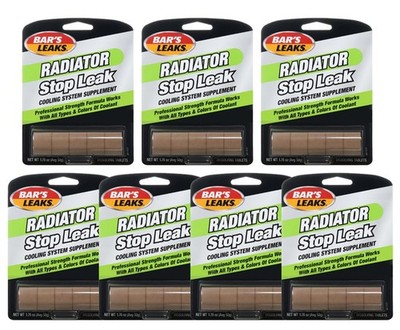 Radiator Leak Repair Tablets, Stop Leaks in Radiators, Pack of 7, 1.76oz Bar's