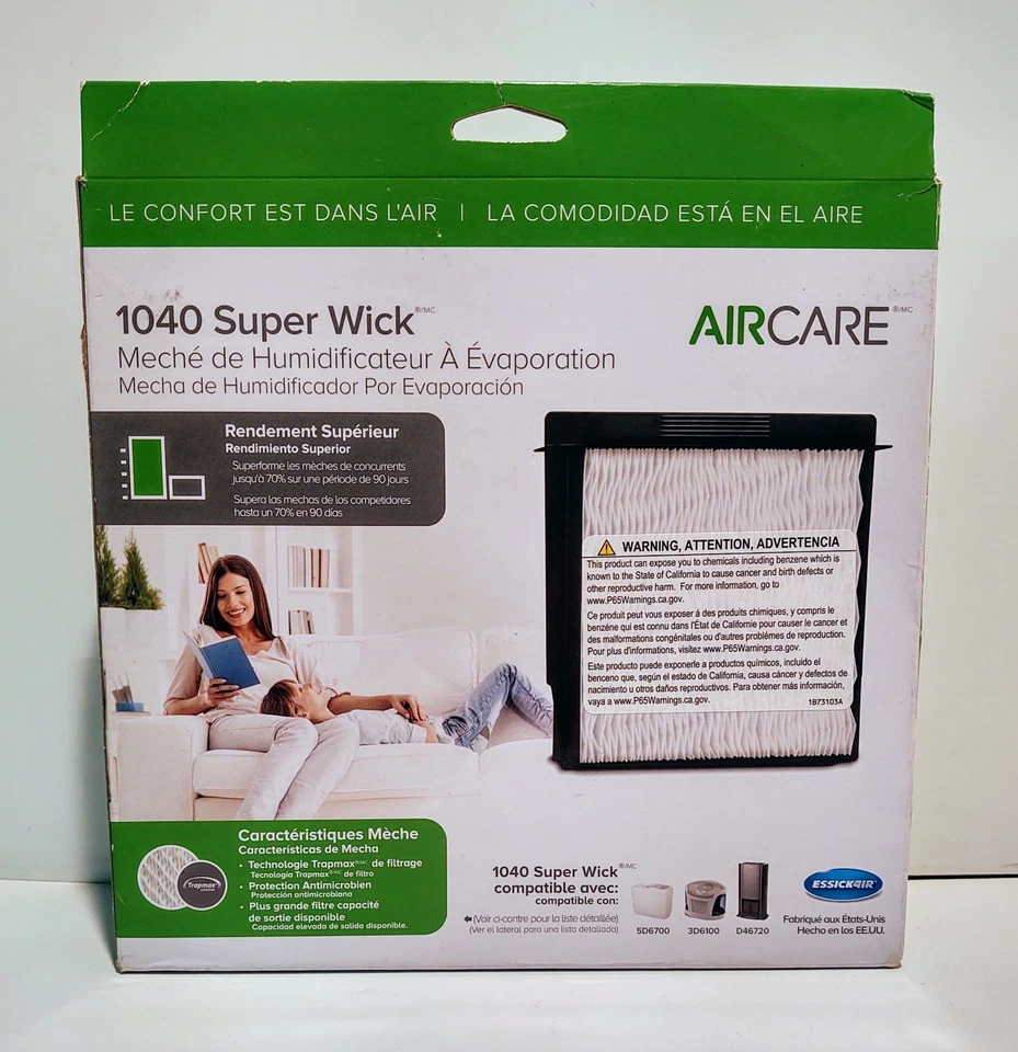 Paquete de 2 filtros humidificadores EssickAir AirCare 1040 Super Wick nuevos  Foto 4 de 4