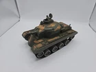 Vintage Marx Camouflaged Cap Firing Tank Toy - Battery Operated Missing 1 Wheel