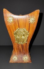 Vintage Hand Carved Wooden Incense Burner Pakistan