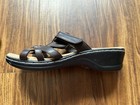 LADIES BROWN NATURAL REFLECTIONS STRAPPY SLIGHT WEDGE SANDALS SHOES   SZ 11  W/O — photo 2