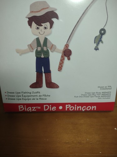 Sizzix dress Ups Fishing Outfit #655721 Ellison Education