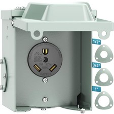 PAULINN 30A RV Power Outlet Box NEMA TT-30R Weatherproof
