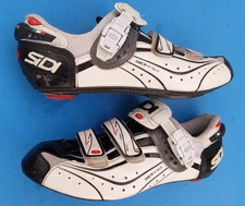 SiDi Genius 6.6 Carbon Vent MEGA 45 EU / 10.5 US wide EE road shoe white 3-bolt