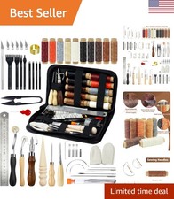 Professional Leather Craft Kit for Beginners: Durable Tools Essential Supplies