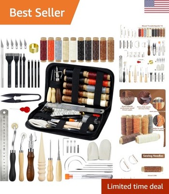 Professional Leather Craft Kit for Beginners: Durable Tools & Essential Supplies
