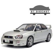 SOLIDO 2004 SUBARU IMPREZA WRX STi 1/18 DIECAST MODEL PREMIUM SILVER S1812303