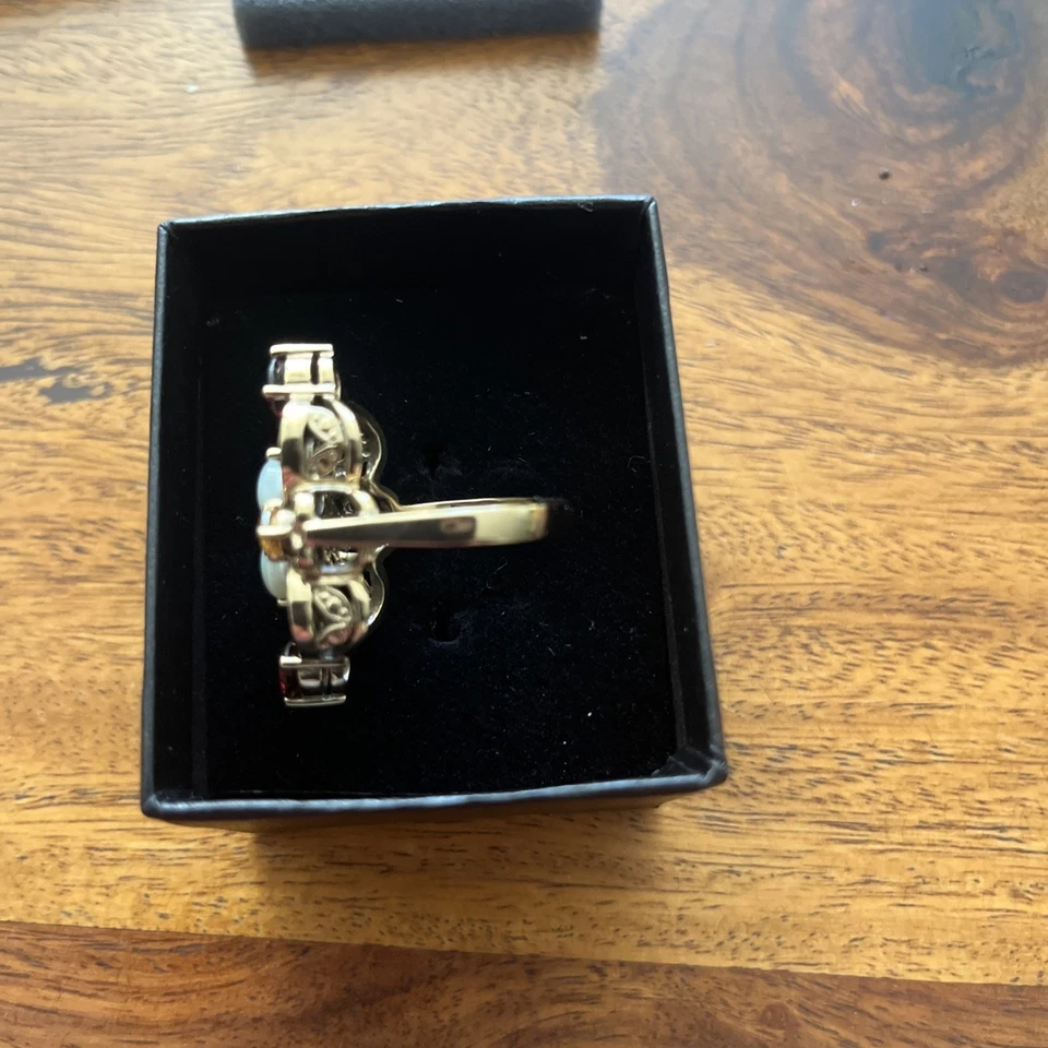 Nicky Butler Moonstone Garnet Gemstone Ring - Image 3 of 4