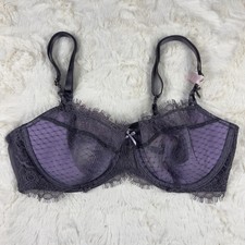 Victoria's Secret Dream Angels Purple Lace Unlined Balconette Bra 34BNWT