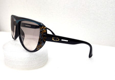 Christian Dior 2421 Womens Sunglasses Made Germany Vintage Black Floral