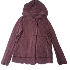 Lululemon Womens Find Your Centre Wrap Jacket Red Long Sleeve Hoodie Size 4