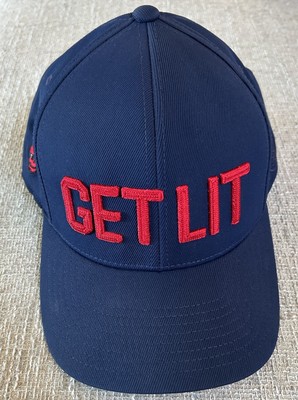 RARE NEW SWAG DGAP Navy Get Lit G/Fore 110 Flex Fit Golf Cap Hat FREE SHIPPING
