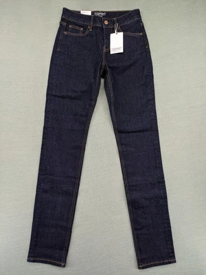 Esprit Damen Slim Mid Rise Jeans D 26/34 W26 L34 Dunkelblau Denim - Bild 1 von 4