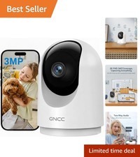2K Indoor Security Camera with Night Vision 2-Way Audio for Home Monitoring