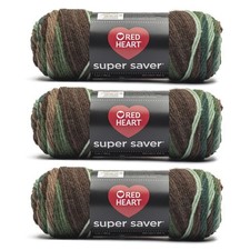 Red Heart Super Saver Haute Yarn - 3 Pack Of 141G/5oz - Office Product