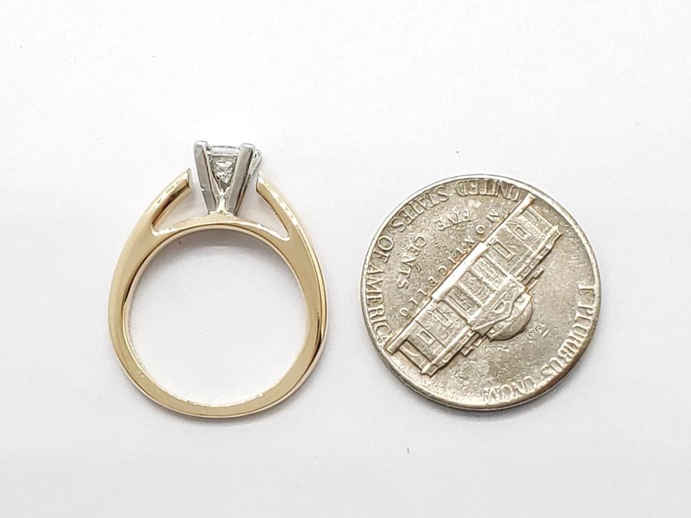 MagicGlo Solid Two Tone Gold/Platinum Diamond Sol… - image 7