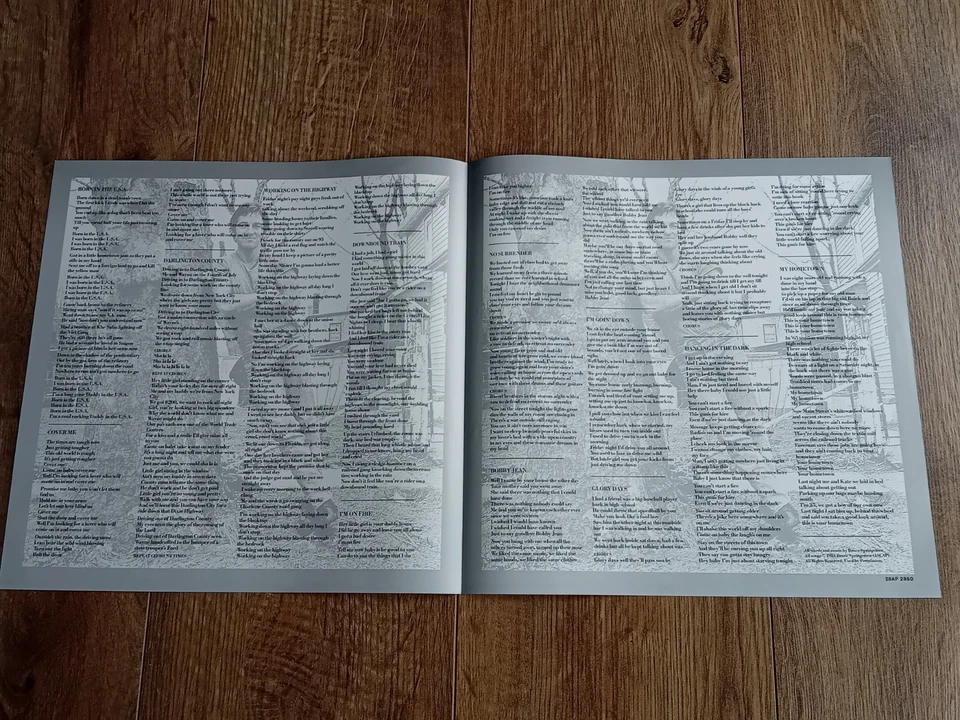 BRUCE SPRINGSTEEN - BORN IN THE USA LP 1984 OBI INSERTS JAPAN COVER IN SHRINK NM - Image 4 of 4