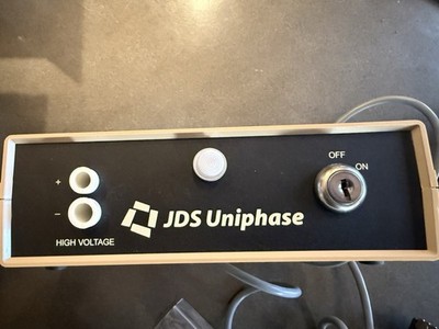 JDS UNIPHASE LASER MODEL 1108 with 1205-1 Power Supply Tested and Working
