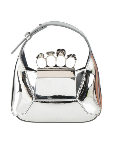 McQueen - Women - Leather Hobo bag - Silver