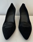 Stuart Weitzman Bandexsvelt Black  Suede Pumps Pointy Toe Size 9.5 NICE — photo 3