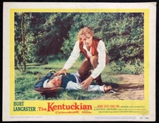 KENTUCKIAN Orig Movie Lobby Card Poster Burt Lancaster Frontier Western