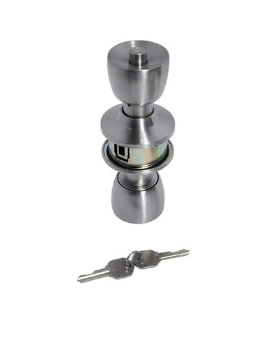 Push-Button Keyed Handle Door Knob Lock Bed,bath,front Set Of 2 high Quality  - Picture 6 of 7