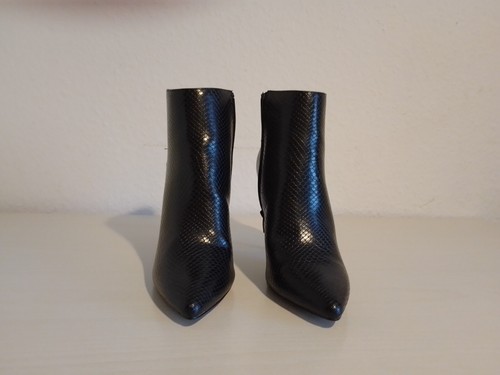 Damen Ankle Boot Gr. 39 schwarz Schlangenleder -Optik - Bild 2 von 4