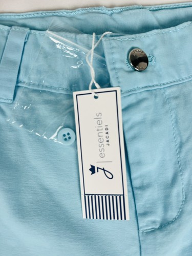 Jacadi Girls Size 8 NEW 2 Long Shorts & Collared Sweatshirt Blue Red Bundle - Picture 5 of 15