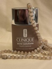Clinique Acne Solutions Liquid Foundation WN 122 CLOVE D 1 oz. NEW 