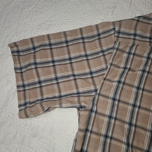 Carhartt Plaid Buttonup Short Sleeve Shirt Sz L Cotton Men Normcore - Picture 12 of 17