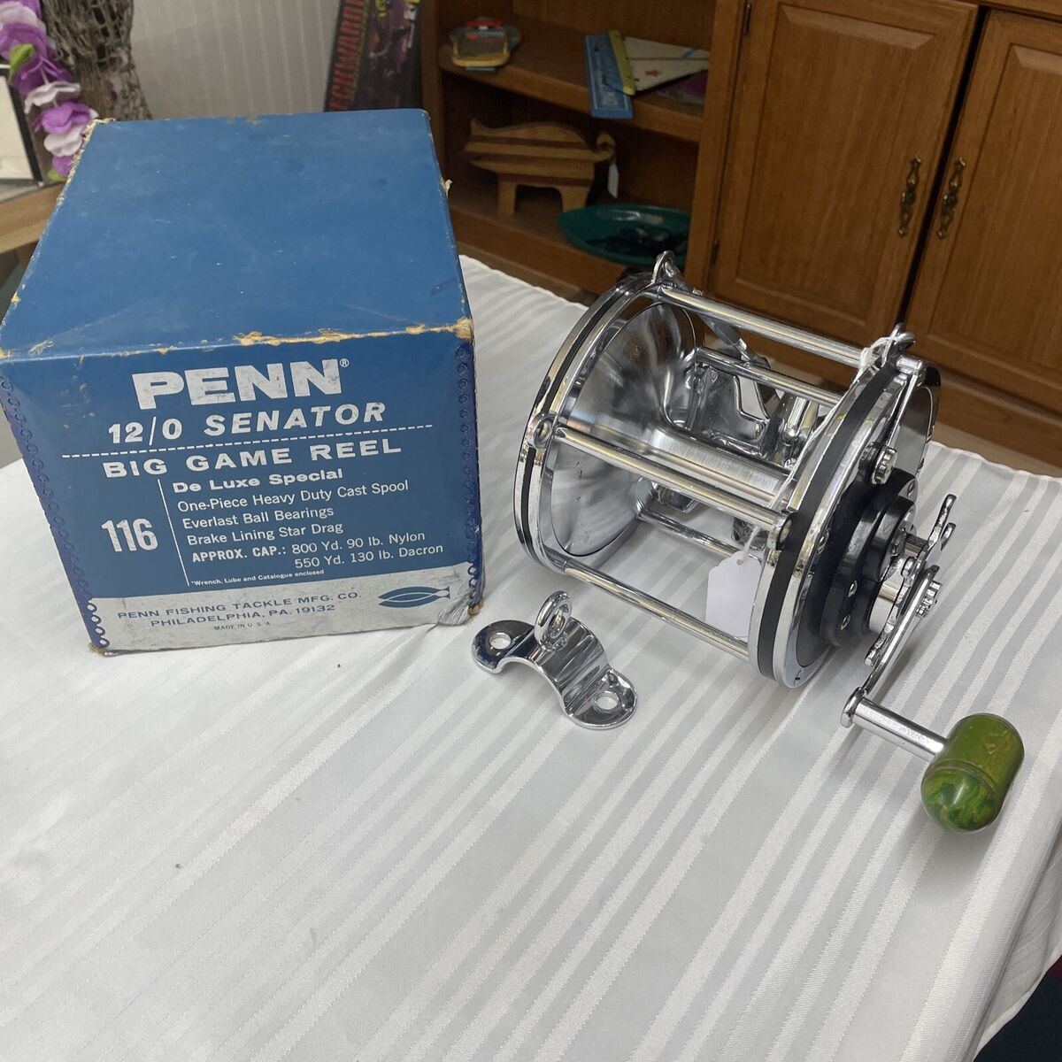 Vintage Penn Senator Reel 12/0 Big Game Fishing Reel w/ Box Vintage Penn Senator Reel 12/0 Big Game Fishing Reel w/ Box