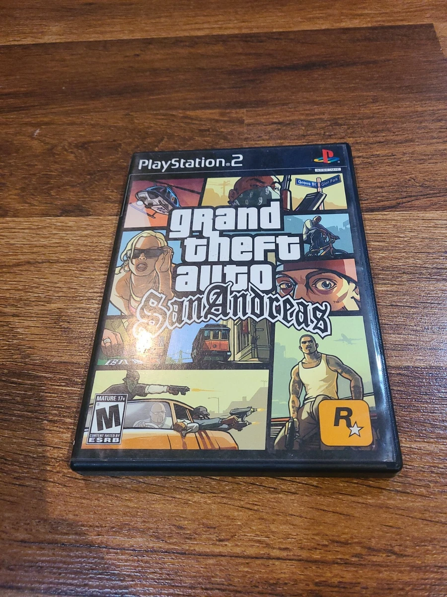 Grand Theft Auto San Andreas PS2 PAL Manual and Map *Complete*