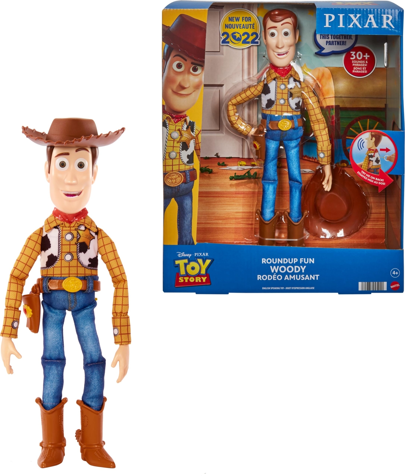Disney Pixar Toy Story Roundup Fun Talking Woody Doll
