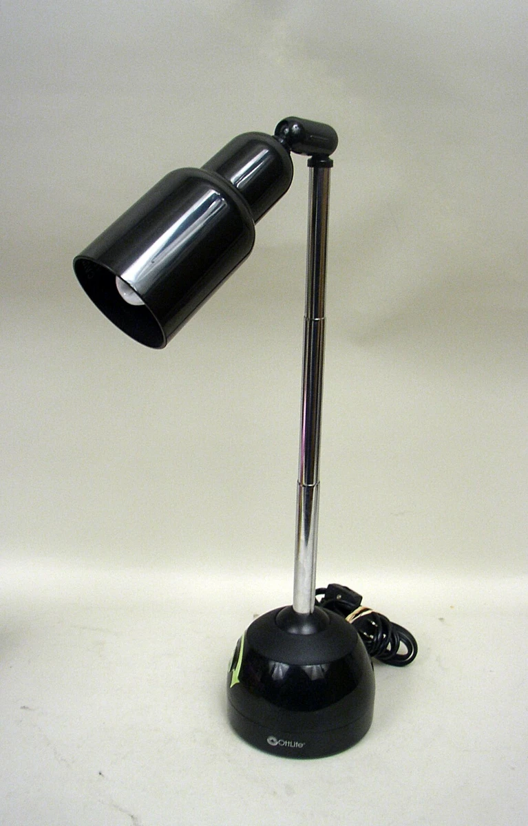 Ott*Lite Adjustable Telescoping Black Desk Lamp Model #CDO-003