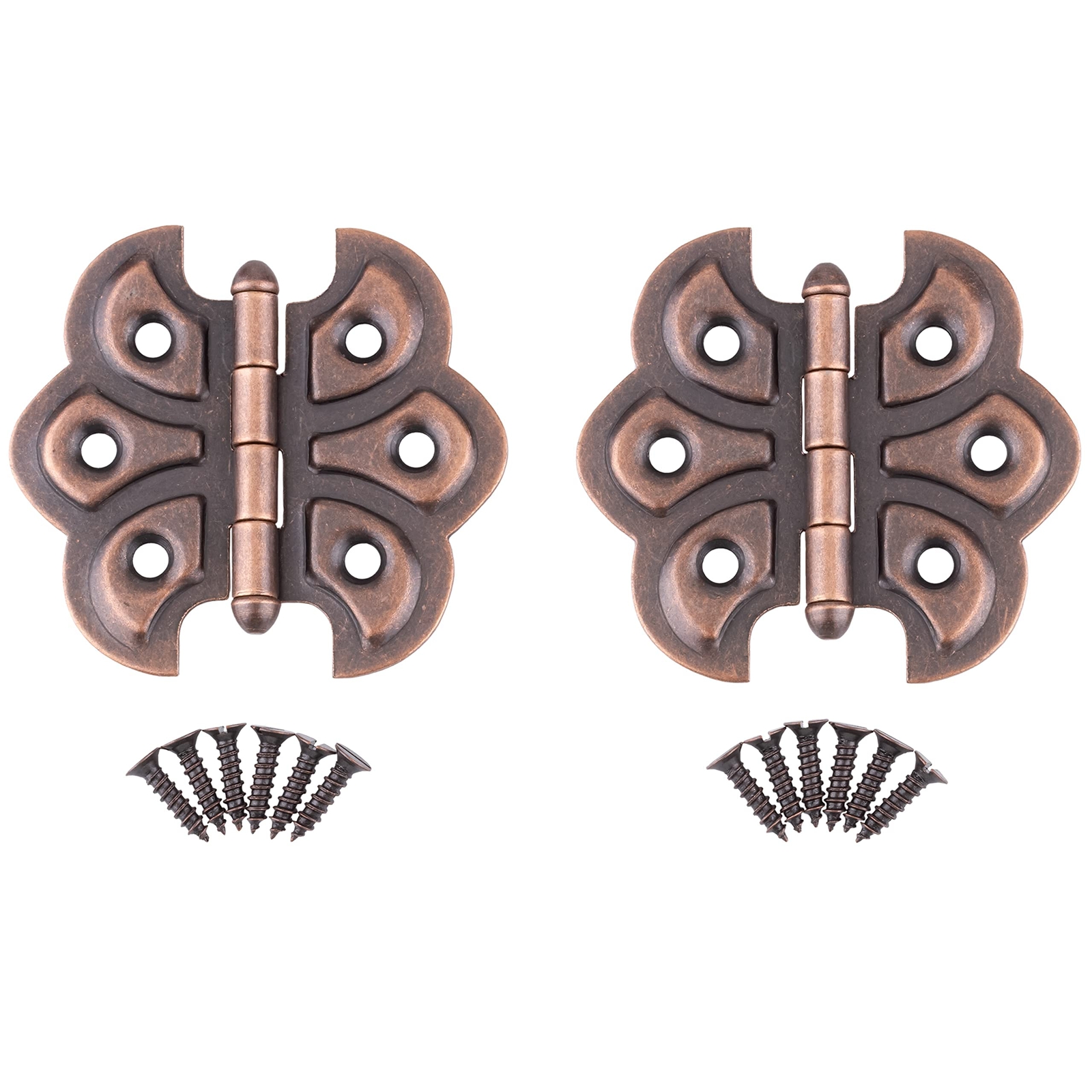 Antique Copper Plated Butterfly Hinge | Pack of 2 | Cabinet, Cupboard Door, B...