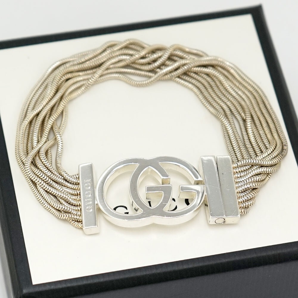 GUCCI GGロゴ ブレスレット GUCCI Multi Strand G Logos Bracelet 7.5