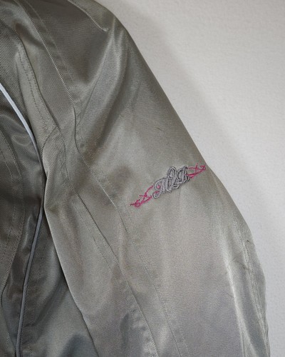 M2R Women's Jewel Motorcycle Jacket Made 2 Ride Gray And Pink Size Small/6 - Picture 12 of 20