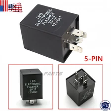 12V 5Pin EP27 LED Flasher Relay Car Turn Signal Indicator Blinker Flash Black