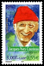 TIMBRE FRANCE NEUF 2000 grands aventuriers français jean-yves cousteau y&t 3346