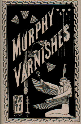 Murphy Varnishes 2 x 3'' Rubber Stamp, Vintage Ad Stamp