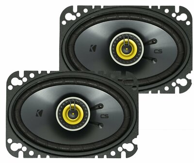 Kicker CSC464, CS Series 4x6'' 2 Way Coaxial Car Speakers  (46CSC464)